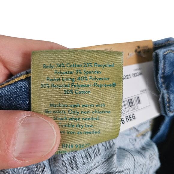 Thereabouts Girls Size 6 Button Fly Jean Shorts Distressed Rolled Hem Denim New - Picture 7 of 7